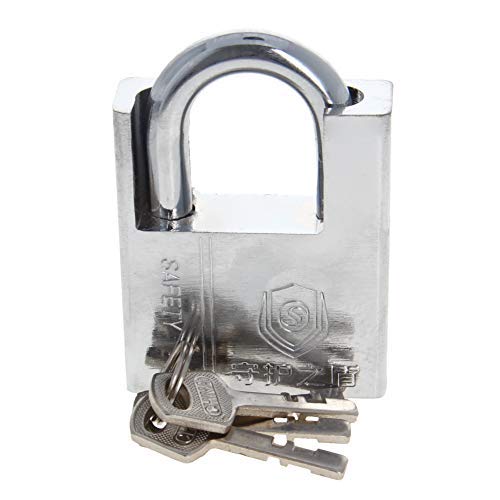 MroMax Shrouded Hardened Steel Padlock Anti Rust Lock Waterproof Padlock for Outdoor Use, 2.4inch Wide Lock, Keyed Different 2Pcs - NewNest Australia