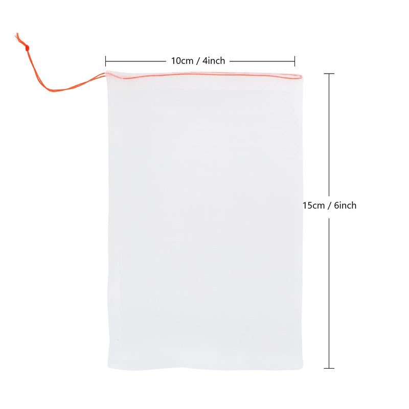 Kikhope 100Pcs 6"x4" Fruit Protection Bags, Garden Netting Bags with Drawstring, Fruit Netting Bags, Fruit Tree Bags, Netting Barrier Bags for Protecting Fruits and Vegetables 6"x4" - NewNest Australia