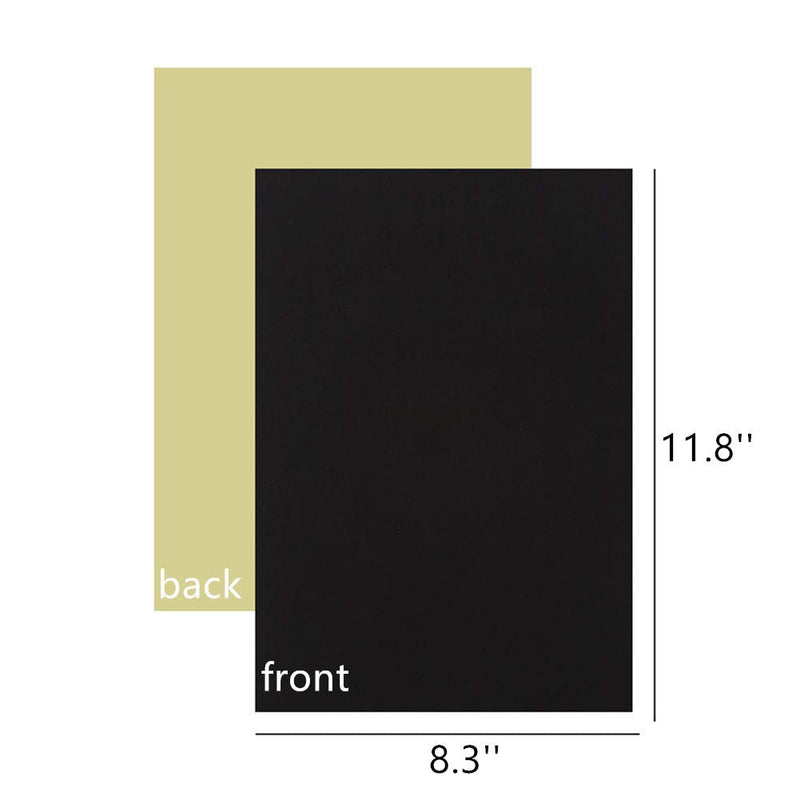 Mesheshe 10PCS Self Adhesive Felt Fabric, Soft Velvet Drawer Liner, DIY Velvet Fabric for Art & Crafts, Jewelry Box Felt Liner, A4 Size (8.3" x 11.8", Black) - NewNest Australia