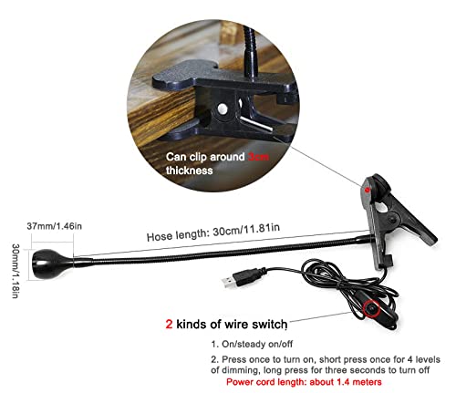 UV LED Black Light with Gooseneck,Clamp and US Power Adapter,Black Light Lamp for Blacklight Poster, Blacklight Party, Ultraviolet Curing Lamp for Fluorescent Paint Black - NewNest Australia