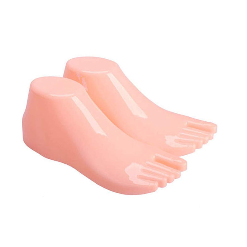 1 Pair Plastic Foot Model Tools Shoes Support for Ankle-High Shoes Display (Fleshtone) Fleshtone - NewNest Australia