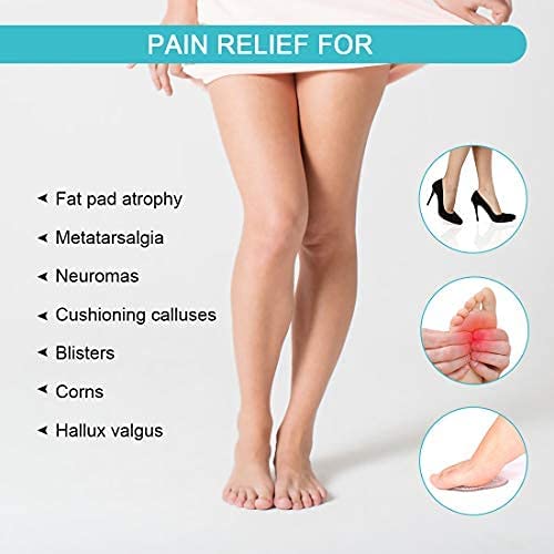 Ball of Foot Cushion,Doact Gel Insoles for women and Men Metatarsal Pad for Forefoot Party Feet Morton Foot Support Pain Relief Self-Sticking Wear in a SandalHigh Heel Boot Shoes 2 Pair - NewNest Australia