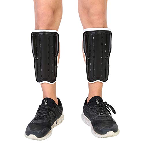 Dioche Soccer Shin Guard, Adults Breathable Shockproof Soccer Sports Shin Pad Adjustable Football Leg Protective Guards Protective Gear (1Pair) Black - NewNest Australia