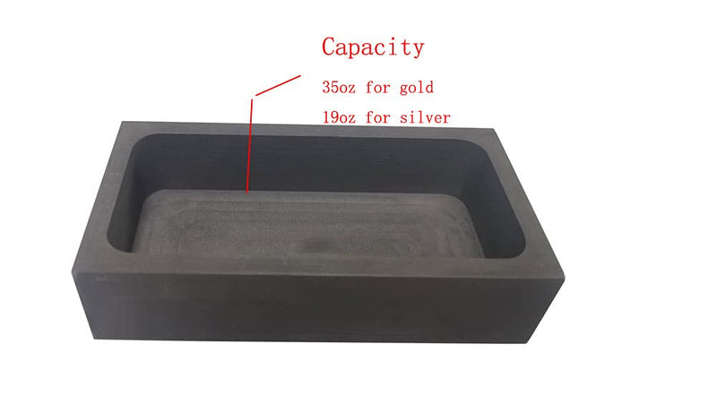 Graphite Ingot Mold Melting Casting Mould for Gold Silver Nonferrous Metal (D1kg) D1kg - NewNest Australia