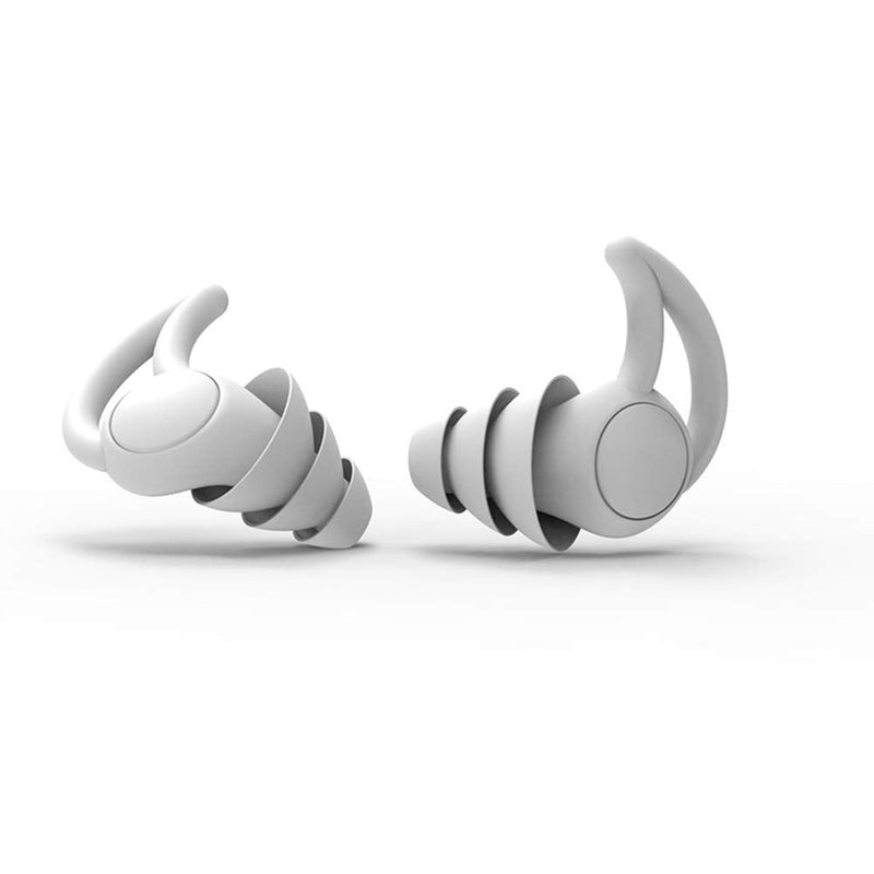Oukeyi Reusable Safe Silicone Earplugs, Hi-Fi Earplugs For Sleeping (Reduces 40Db), Swimming, Learning, Concerts, Noise Canceling And Hearing Protection (Grey) - NewNest Australia