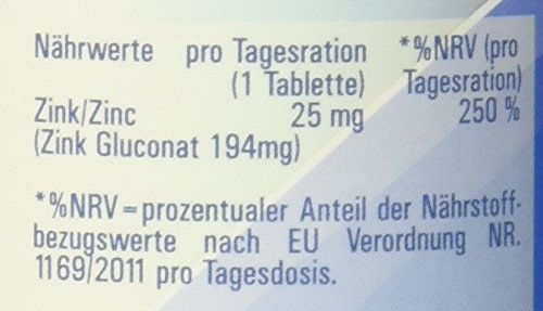 Zinc 25mg - 365 tablets - Zinc Gluconate - 12 month supply - just one tablet daily single - NewNest Australia