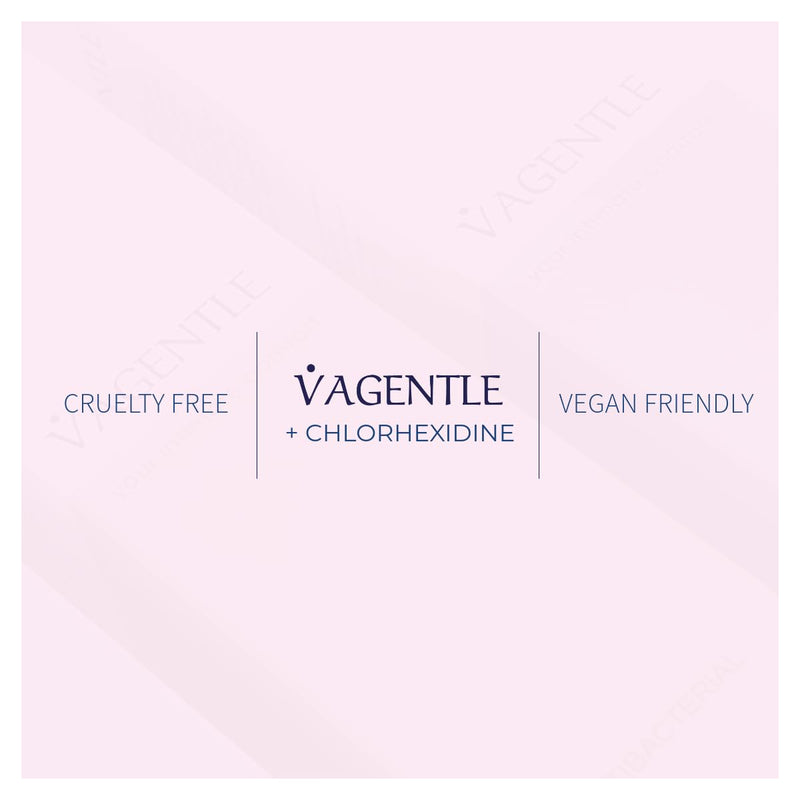 VAGENTLE Antibacterial Soap Free Intimate Vaginal Wash with Chlorhexidine for Daily Use. Feminine Hygiene, Proven Laboratory Formula, Vegan, 250ml - NewNest Australia