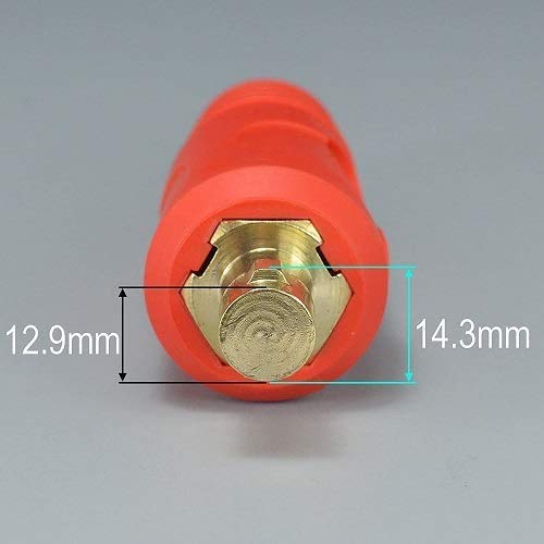 TIG Welding Cable Panel Connector-Plug DKJ35-50 315Amp Dinse Quick Fitting Red and Black Color 4pcs - NewNest Australia