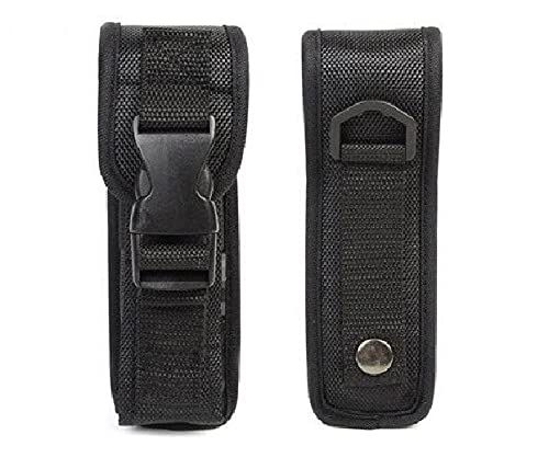 Pack of 2 Holsters Flashlight Buckle Pouch Holster Stretch Nylon Handheld LED Flashlight Belt Carry Case Duty Holder - NewNest Australia