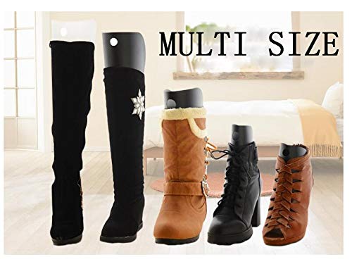 NewNest Australia - ericotry 2Pair (4PCS) Boot Shaper Form Inserts Multifunction Thicken Automatic Support Shape Shoe Tree Tall Short Boot Shaper Knee High Shoes Boot Holder Hanger (14" Height) 14" height 