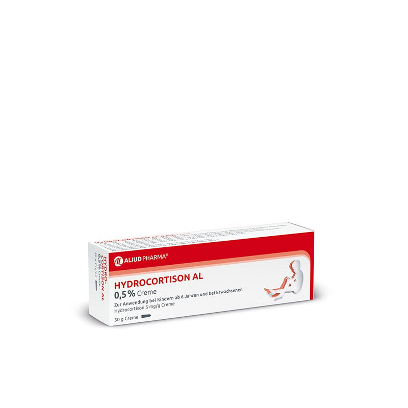 ALIUD PHARMA Hydrocortisone AL 0.5% cream, 30 g: Cream for use on the skin for mild inflammatory and allergic skin reactions 30 g (pack of 1) - NewNest Australia