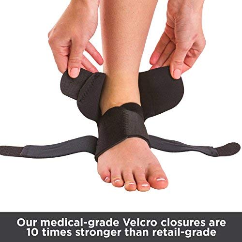 BraceAbility Neoprene Water-Resistant Ankle Brace | Compression Foot Wrap for Swimming, Running, Surfing, Diving, Exercise, Athletic Support & Protection, Sprains, Tendonitis and PTTD Pain (S/M) Small/Medium (Pack of 1) - NewNest Australia