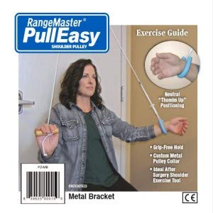 RangeMaster PullEasy Shoulder Pulley with Patient Guide │Physical Therapy Shoulder Pulley │ Aids with Shoulder Surgery Recovery │ Grip-Free Hold │ Metal Bracket Door Attachment - NewNest Australia