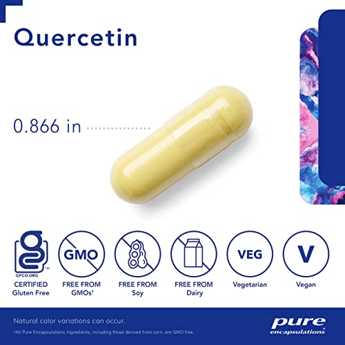 Pure Encapsulations Quercetin | Supplement with Bioflavonoids for Immune, Cellular, and Cardiometabolic Health* - 60 Capsules 60 Count (Pack of 1) Standard Packaging - NewNest Australia