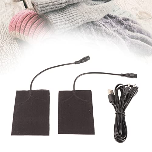 Keenso Electric Heating Pad, 2 in 1 5V 5A Carbon Fiber USB Rechargeable Heating Pad Electric Heater Hand Neck Warmer Body Heating Pad mountaineering protective equipment - NewNest Australia