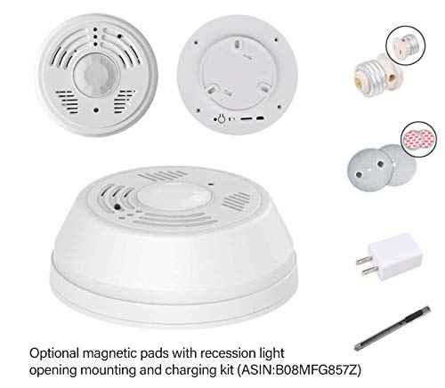 Magnetic Recessed Lighting Trim Mount, Installation Tool w. E26/E27 Light Socket Outlet and USB Power Adapter Quick and Easy Fastening Ceiling Mounted Kit for Smoke Detector - NewNest Australia