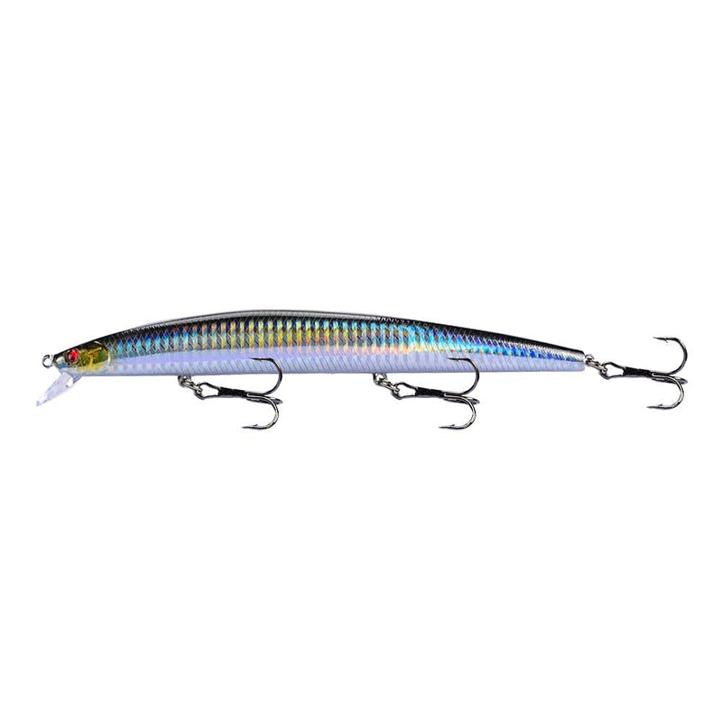 LINGYUE Fishing Lures Minnow VIB Popper Hard Bait Lures with Treble Hook Lifelike 3D Fishing Eyes Swimbait Crankbait Deep/Shallow Divers Fish Tackle Kits Y139-gary - NewNest Australia
