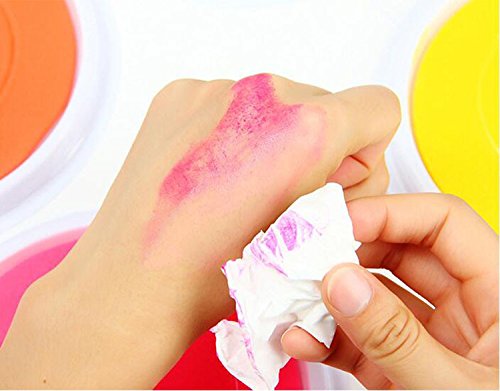 Myboree Washable Large Ink Pads for Kids Crafts Projects Rubber Stamps 12 Colors - NewNest Australia