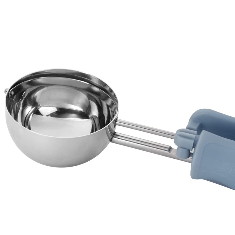Comfy Grip 3.75 oz Stainless Steel #10 Portion Scoop - with Ivory Ambidextrous Handle - 1 count box - NewNest Australia