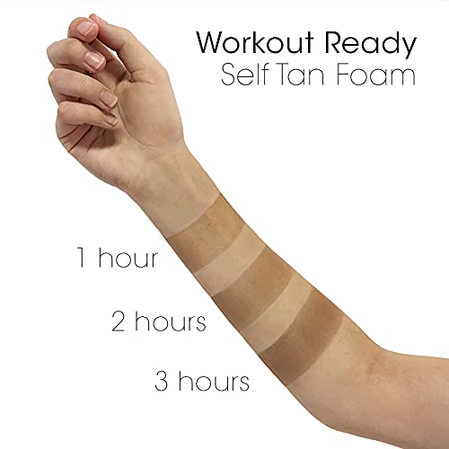 MINETAN BODY.SKIN Workout Ready Self Tan Foam - The Tan That Won't Sweat Off, 1 Hour Express, Sweatproof, Vegan, 200ml - NewNest Australia