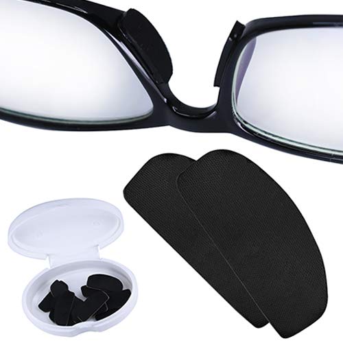 Setex Gecko Grip 1mm Anti Slip Eyeglass Nose Pads, (5 Black Pair) USA Made, Innovative Microstructured Fibers, 1mm x 7mm x 16mm 5 Black Pairs - NewNest Australia