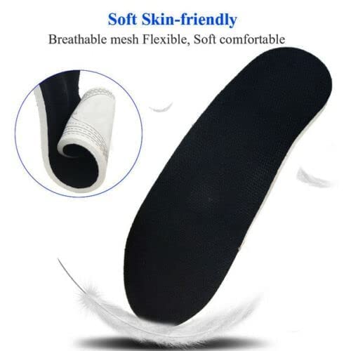 Plantar Fasciitis Relief Arch Support Shoe Inserts Insoles for Flat Feet for Men & Women, Orthotic Feet Heel Pain Shock Absorption Comfortable Insoles, Small EU 35-40, White - NewNest Australia