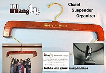 Hold-Ups Patented Hang-up Hardwood Suspender Hanger and Closet Organizer for Suspenders - NewNest Australia