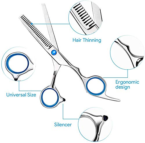 Suoxu Hair Cutting Scissors Sx-013 Stainless Steel Professional Hairdressing Scissors 11 Piece Hair Scissors Set Hairdressing Scissors For Women And Men Professional Hair - NewNest Australia
