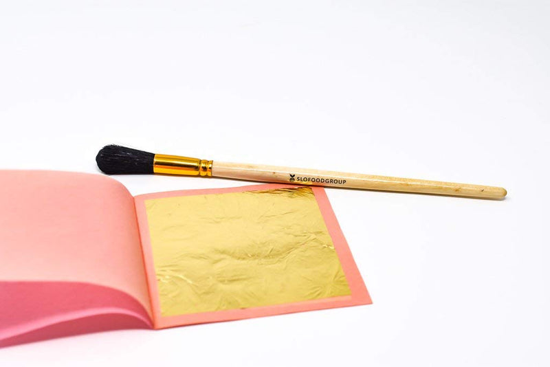 Slofoodgroup Gilding Brush, Gold Duster Brush Round Oval (Size 2) - NewNest Australia