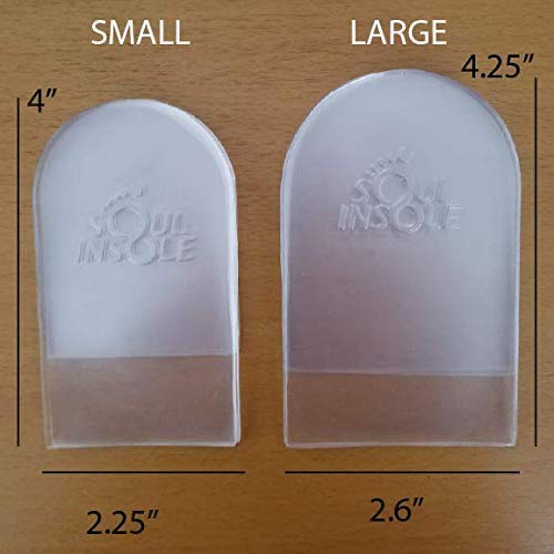 Soul Insole Heel Lift Inserts for Women and Men - 4 pcs Stackable Gel Heel Cushions – Premium Heel Lifts for Leg Length Discrepancy – Washable and Reusable Pads, Easy Application – (Small) Small: UK Women 2.5-10 | UK Men 3-9 | EU: 34-42 - NewNest Australia