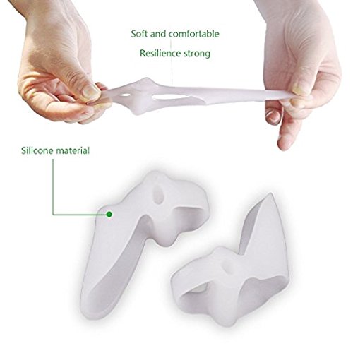 Pedimend Silicone Gel Toe Seperators with Bunion Protector (1PAIR) - Toe Straightener for Hallux Valgus - Double Loop Toe Separator - Eases Pain on Sore Bunion Joint - Avoid Shoe Friction - Foot Care - NewNest Australia