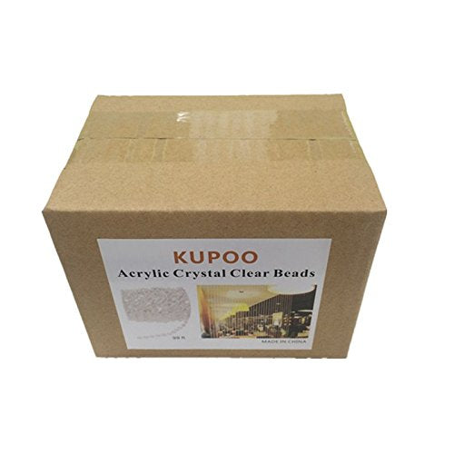 KUPOO 99 ft Clear Crystal Like Beads by The roll - Wedding Decorations (Colorful) - NewNest Australia