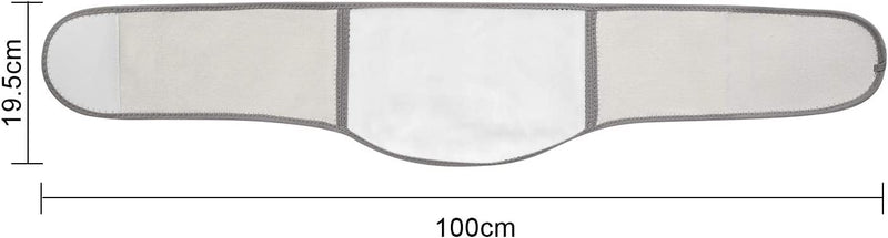 Winter Thicken Cashmere Waist Warmer Band Thermal Abdominal Binder Stomach Lumbar Back Support Brace Waist Wrap Belt Band Back Kidney Warmer Pain Relief Recovery for Women Men Waistline 34-43inch Grey - NewNest Australia