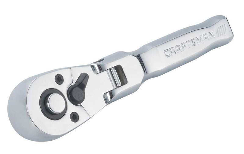 CRAFTSMAN Flex Head Ratchet, Stubby, SAE, 72-Tooth, 3/8-Inch Drive (CMMT99425) - NewNest Australia