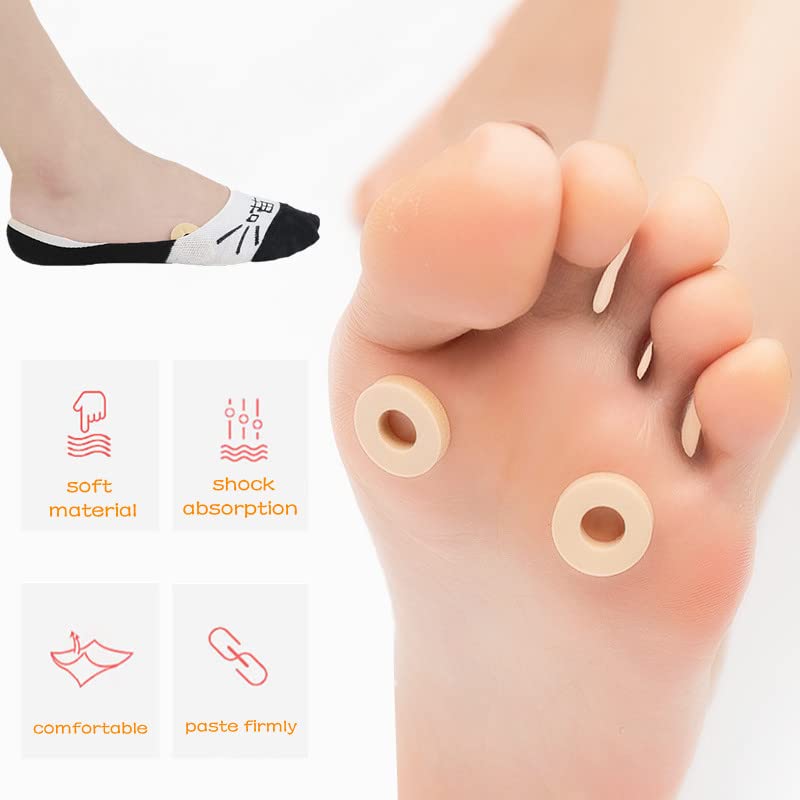 90 Pcs Corn Pillows Soft Latex Foam Self Adhesive Callus Pads Callus Pad for Foot Toes Calluses Anti Friction Reduce Foot Heel Pain 3 Models - NewNest Australia