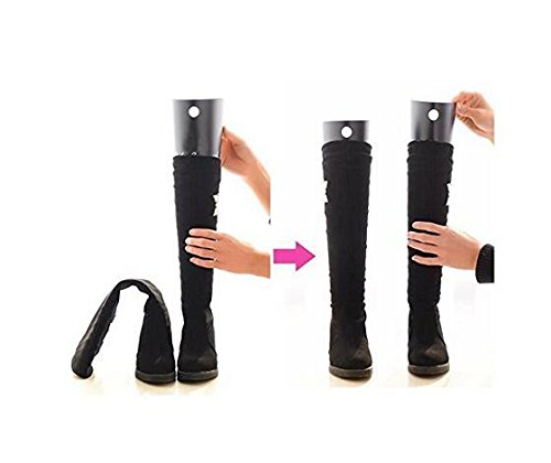 NewNest Australia - ericotry 2Pair (4PCS) Boot Shaper Form Inserts Multifunction Thicken Automatic Support Shape Shoe Tree Tall Short Boot Shaper Knee High Shoes Boot Holder Hanger (14" Height) 14" height 