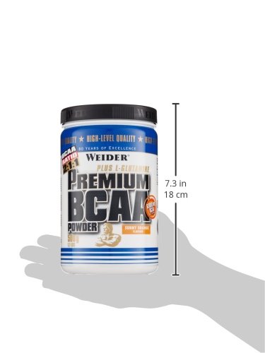 Weider Premium BCAA Instant Amino Acid Powder + Glutamine and Vitamin B6, Sunny Orange, 500 g - NewNest Australia