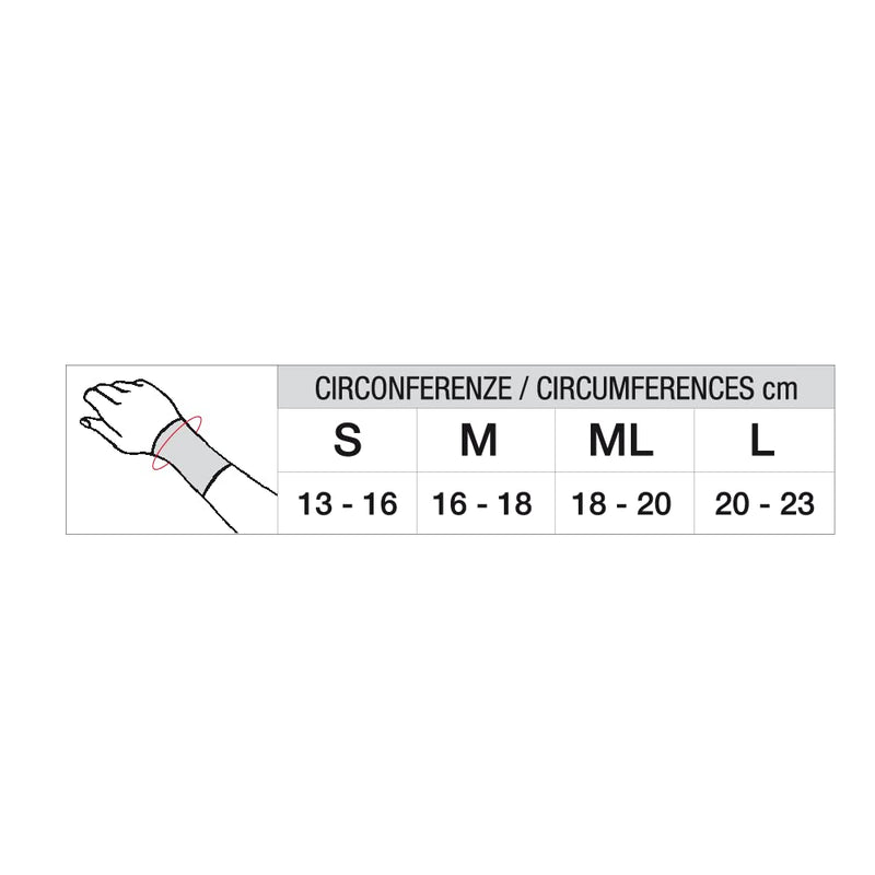 SOLIDEA Silver Support Wrist Band with Graduated Compression 34/46 mmHg (White, L) - NewNest Australia