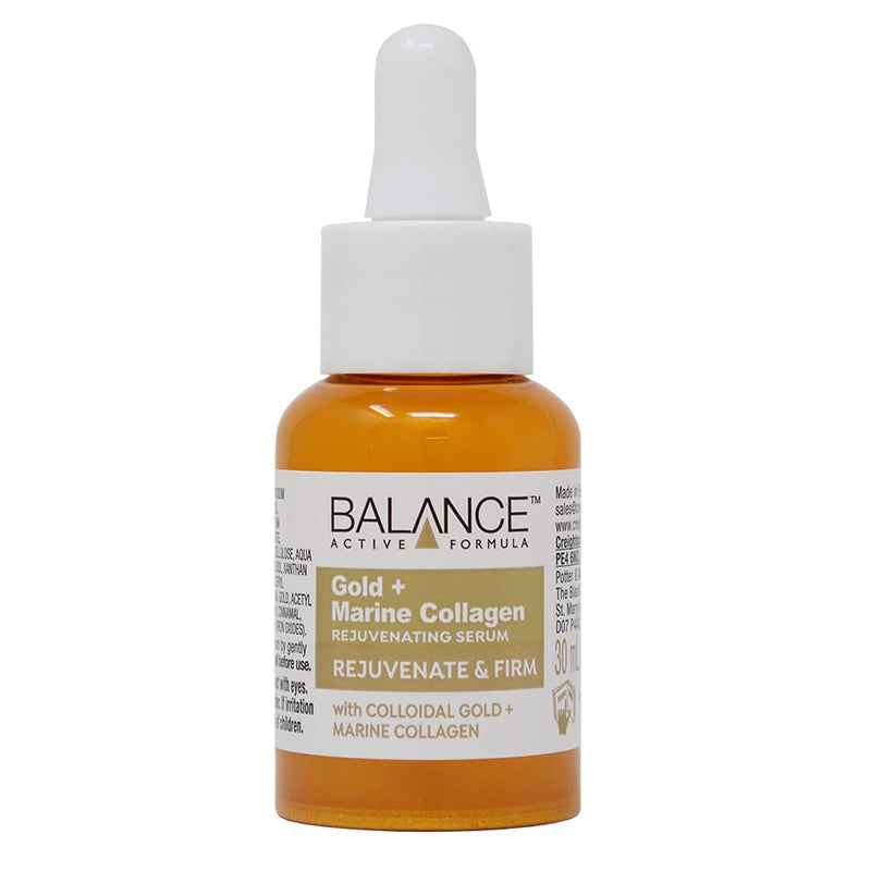 Balance Active Formula The Golden Hour (Gold + Marine Collagen Serum, Under Eye Masks & eye serum) - Soften fine lines & wrinkles. Create a radiant glow. - NewNest Australia