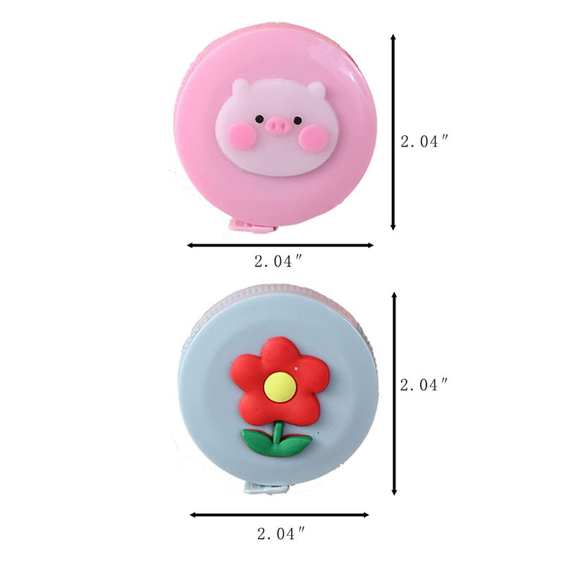 ELANE Tape Measure Package Includes 9 Cartoon Cute Mini Tape Measures for Body, Sewing, Cutting, Weight Loss Measurement - NewNest Australia