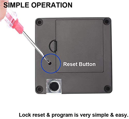 Homello Electronic Cabinet Lock with USB Cable - Hidden DIY RFID Locks with RFID Cards for Office Home Wooden Cabinet, Drawer, Locker, Gun Box Black 1.2x3 Inch - NewNest Australia