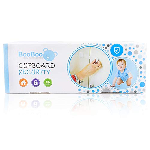 Booboo Child Safety Cupboard Door Strap Locks | Baby Proof Your Cabinets with No Trapped Fingers | Extra Easy Installation, No Tools Needed – 6 Pack x6 Pack - NewNest Australia