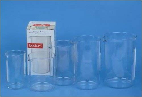 Bodum 1504-10 Coffee Press Beaker, Glass - 4 Cup, Transparent Single - NewNest Australia