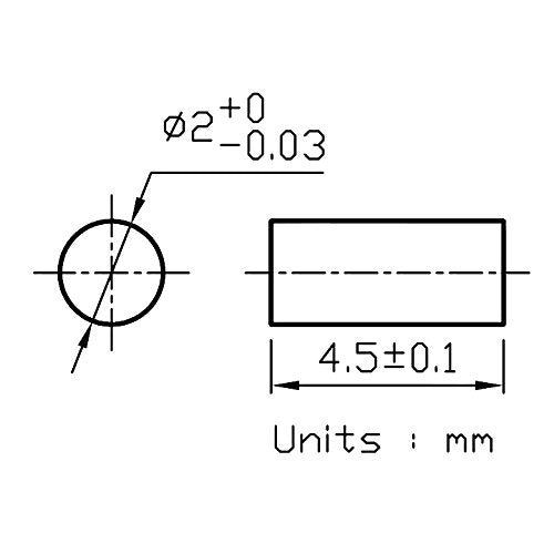 Laser Diode Rod Lens - Quarton φ2x4.5, 3PCS - NewNest Australia