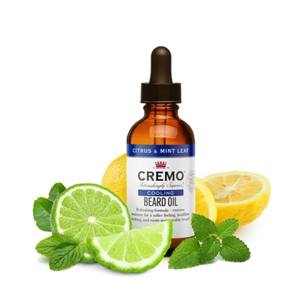 CREMO - Soothing Beard Oil For Men | Natural oils | Citrus & Mint Scent | 30ml Citrus & Mint - NewNest Australia