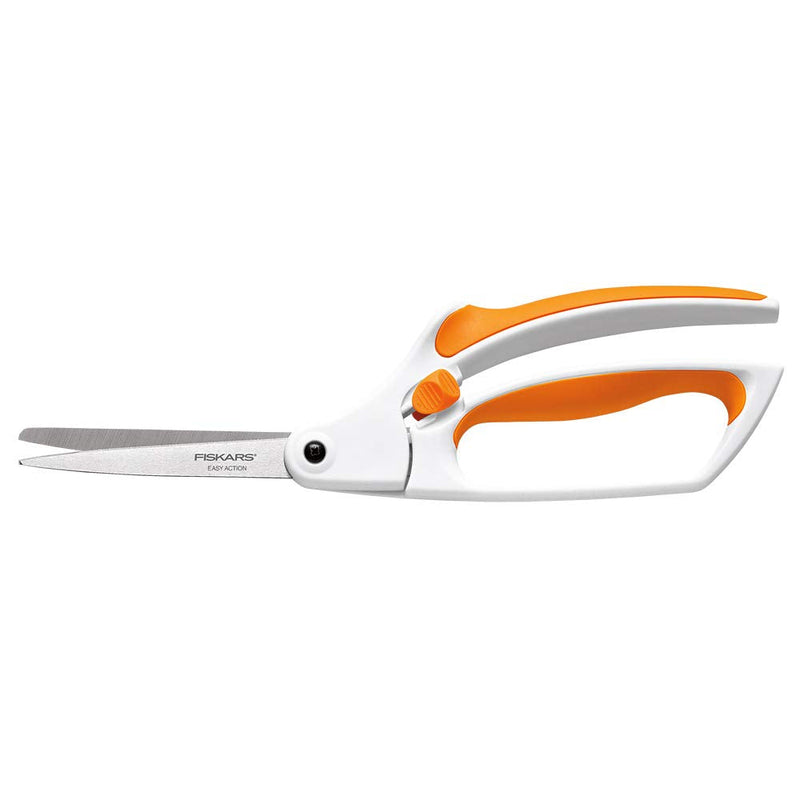 Fiskars 12-99118697WJ Easy Action 8 Inch Fabric Scissors, White - NewNest Australia