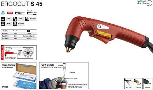 RX WELD 23pcs Plasma Cutter Torch S45 Accessory Kit PR0010 Electrodes PD0116-08 Nozzle Tips Spacer Guide Retaining Cap Gas Diffuser CV0010 Consumables For S45 Torch - NewNest Australia