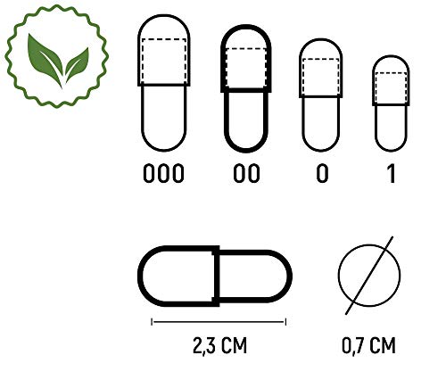 1000 pieces of separated capsule halves | Size 00 | HPMC Capsules Caps | Empty capsules with large capacity | transparent vegan vegetarian | no prior opening necessary | halal kosher supplements (1000) 1000 pieces (pack of 1) without capsule filler incl - NewNest Australia
