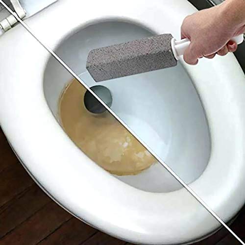 Pumie Toilet Bowl Ring Remover, TBR-6, Grey Pumice Stone with Handle, Removes Unsightly Toilet Rings, Stains from Toilets, Sinks, Tubs, Showers, Pools, Safe for Porcelain, 1 Pack - NewNest Australia