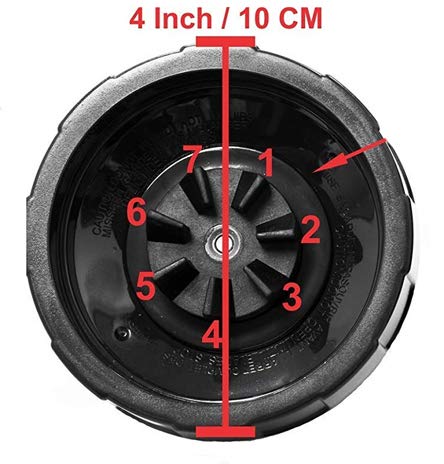 7 Fin Gears Replacement Blender Blade Fit Ninja BN751 BN801 BL450-30 BL456-30 BL454-30 Auto iQ Pro BL685 BL482-30 BL491 BL682-30 BL642 32oz 24oz 18oz Foodi ss351 ss401 Cup Nutri Blender Parts - NewNest Australia